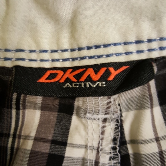 DKNY Active mens plaid shorts size 34 - Picture 2 of 8